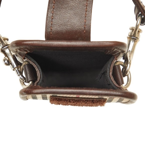 Burberry Burberry Nova Check Canvas Leather Pouch Canvas Vanity Bag - Picture 6 of 8